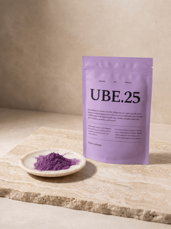 Ube poeder met UBE.25 verpakking