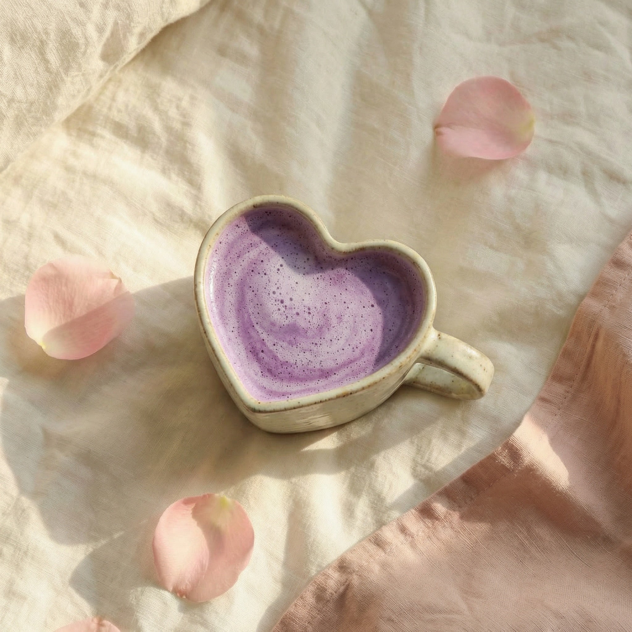 Ube drank in hartjesbeker